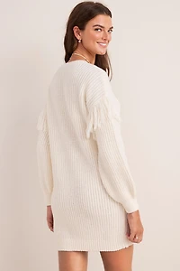 Lisa Fringe Sweater Dress
