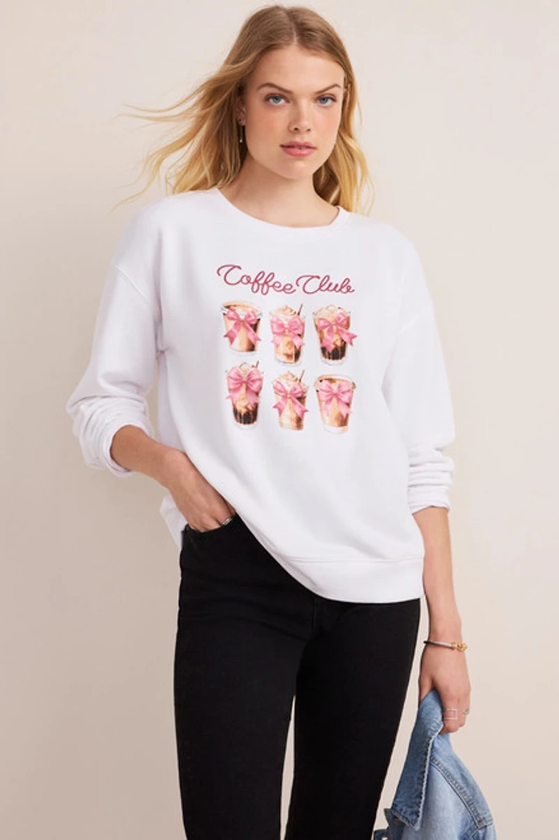 Coffee Club Graphic Sweatshirt
