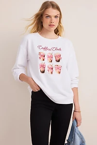 Coffee Club Graphic Sweatshirt