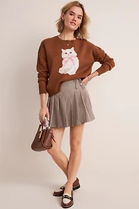 Hannah Pleated Plaid Mini Skirt