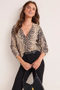 Dianna Leopard Print Cardigan