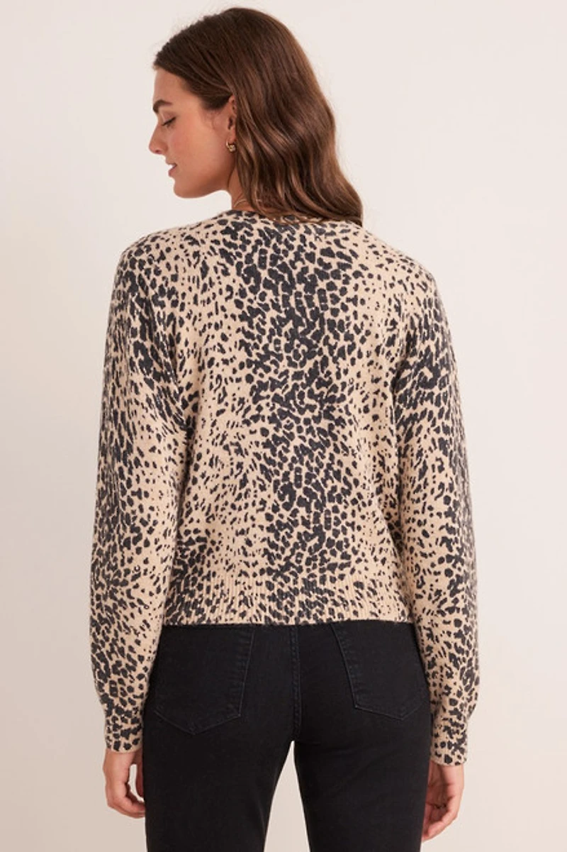 Dianna Leopard Print Cardigan