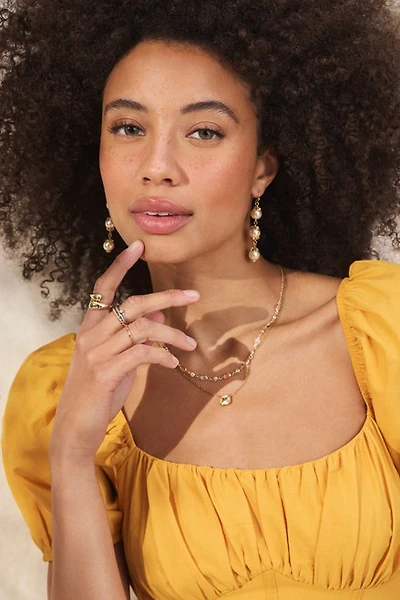 Audrey Pearl Drop Earrings