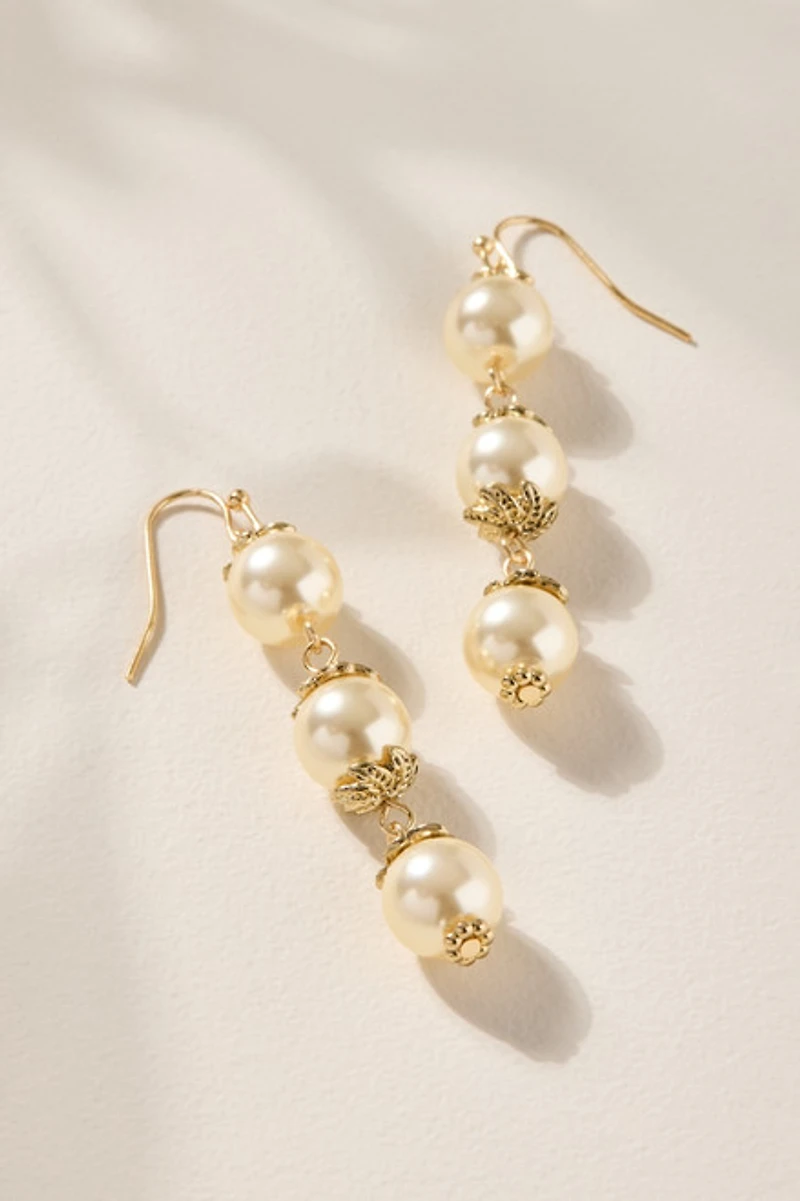 Audrey Pearl Drop Earrings