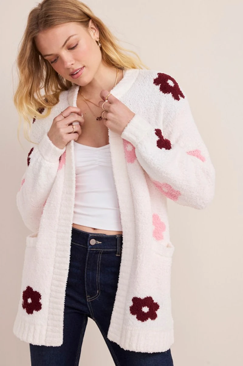 Julia Floral Teddy Cardigan