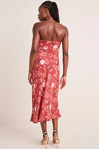 Bobbie Lace Trim Floral Midi Dress