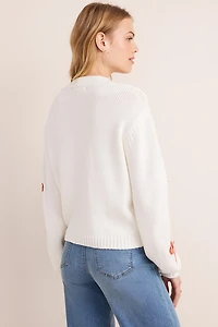 Croissant Bow Cardigan