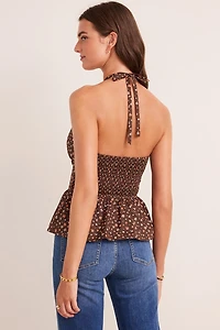 Lesley Floral Halter Top