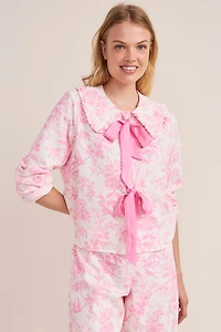Lisa Floral Bow Pajama Set