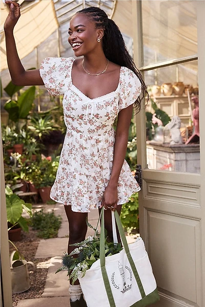 Julia Puff Sleeve Floral Mini Dress