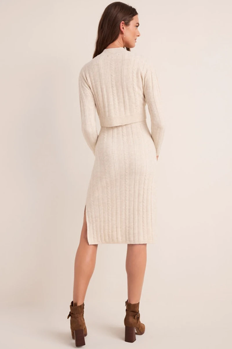 Zoey Mock Neck Sweater Dress