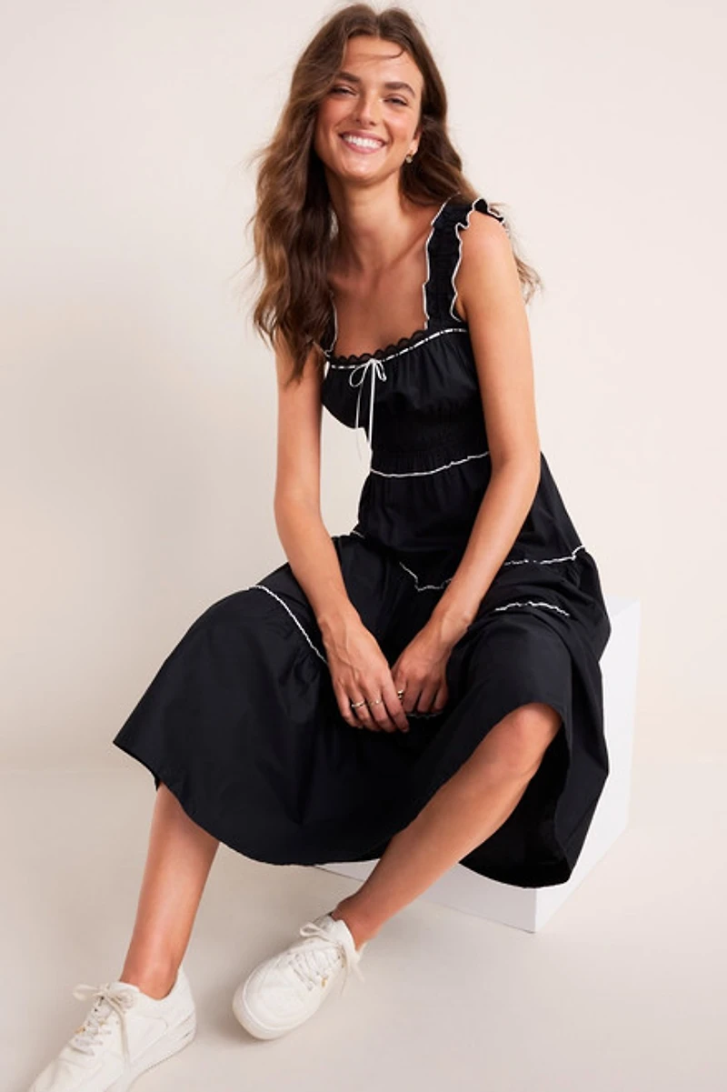 Jodie Tiered Midi Dress