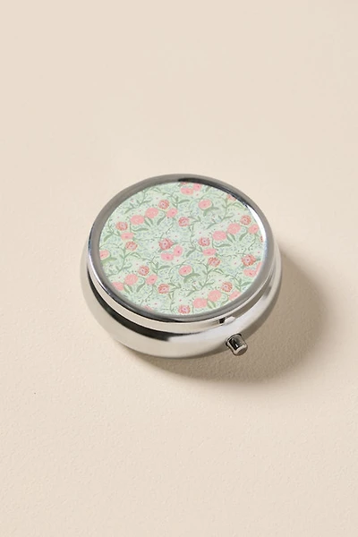 Compact Floral Pill Box