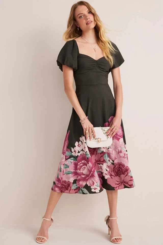 helsi camilla halter 3d floral midi dress Helsi Camilla Halter 3D Floral Midi Dress at MarketFair Shoppes in  Princeton, NJ