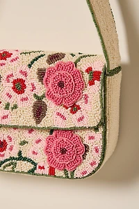 Greta Floral Beaded Shoulder Bag