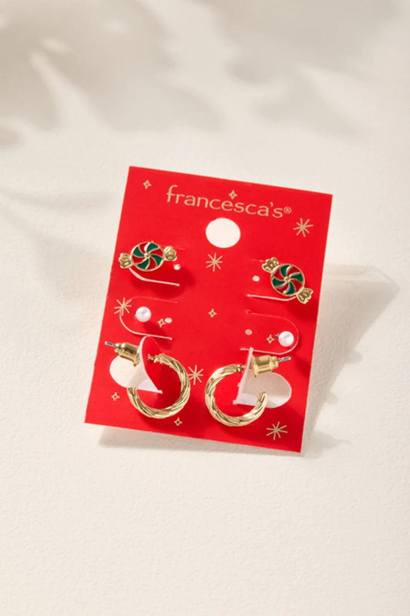 Holiday Candy Earring Set