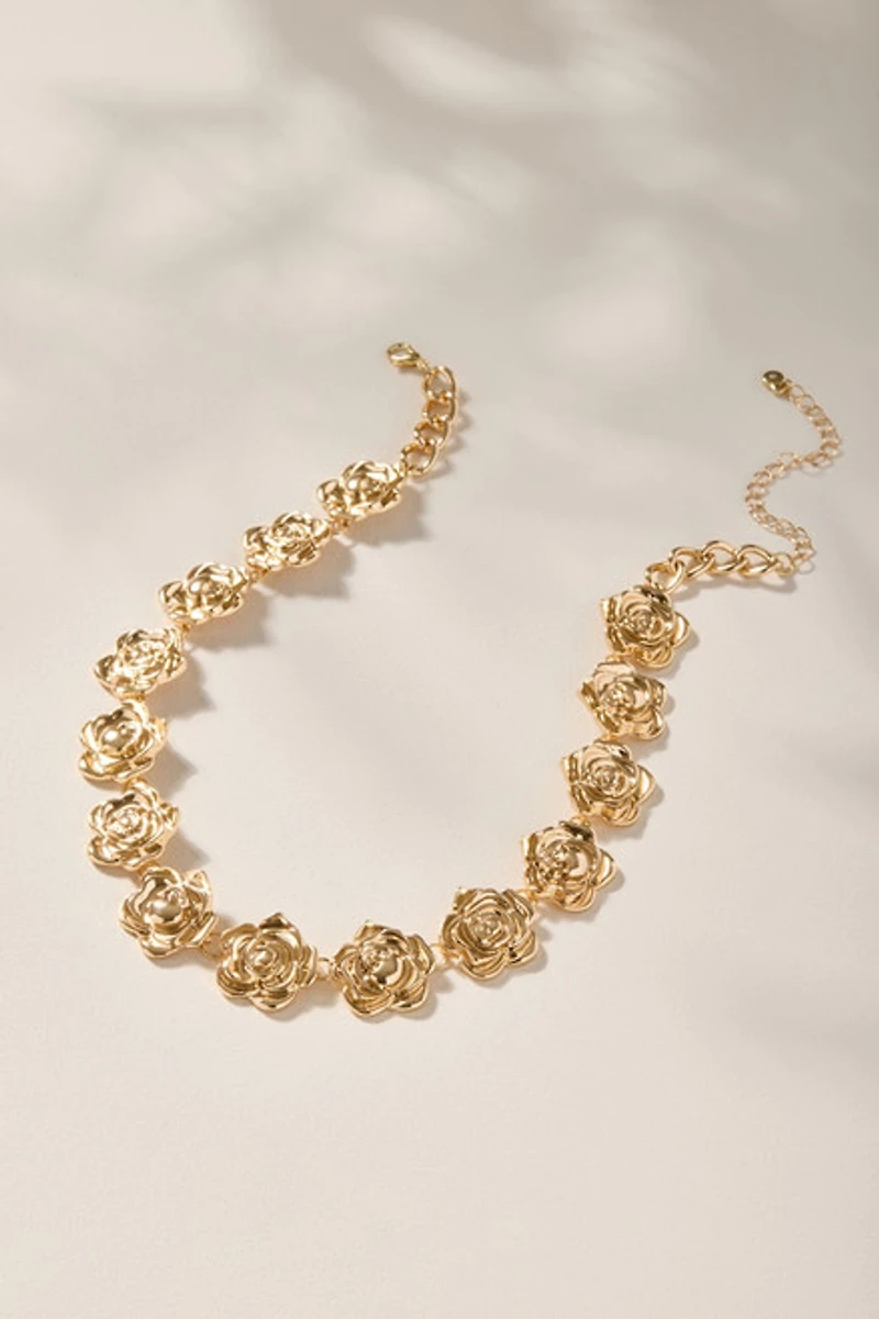 Sophie Rosette Collar Necklace