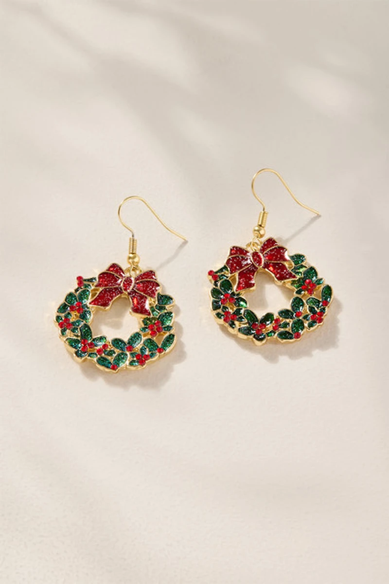 Sparkle Wreath Drop Earrings