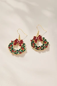 Sparkle Wreath Drop Earrings