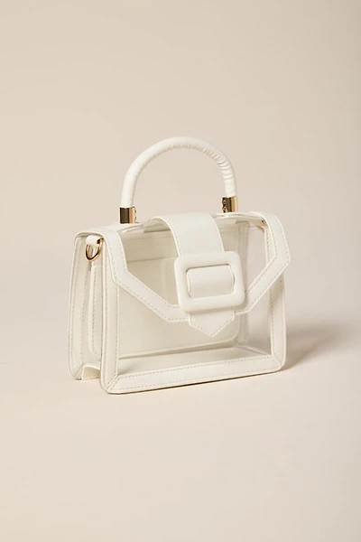 Pam Clear Buckle Top Handle Bag
