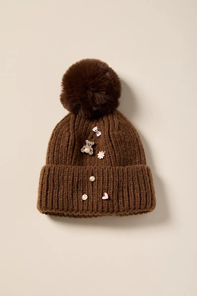 Michelle Charm Pom Beanie