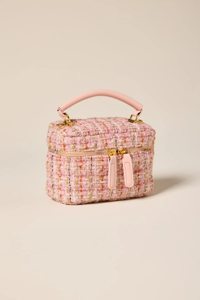 Candice Tweed Mini Vanity Bag