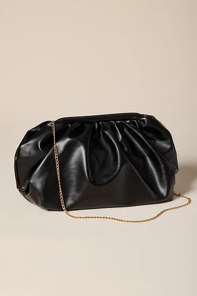 Kathy Faux Leather Slouchy Clutch