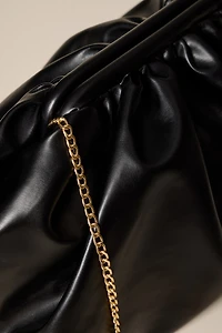 Kathy Faux Leather Slouchy Clutch