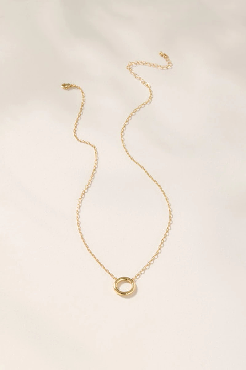 Cluster Charm Necklace Base Gold