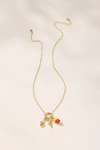 Cluster Charm Necklace Base Gold