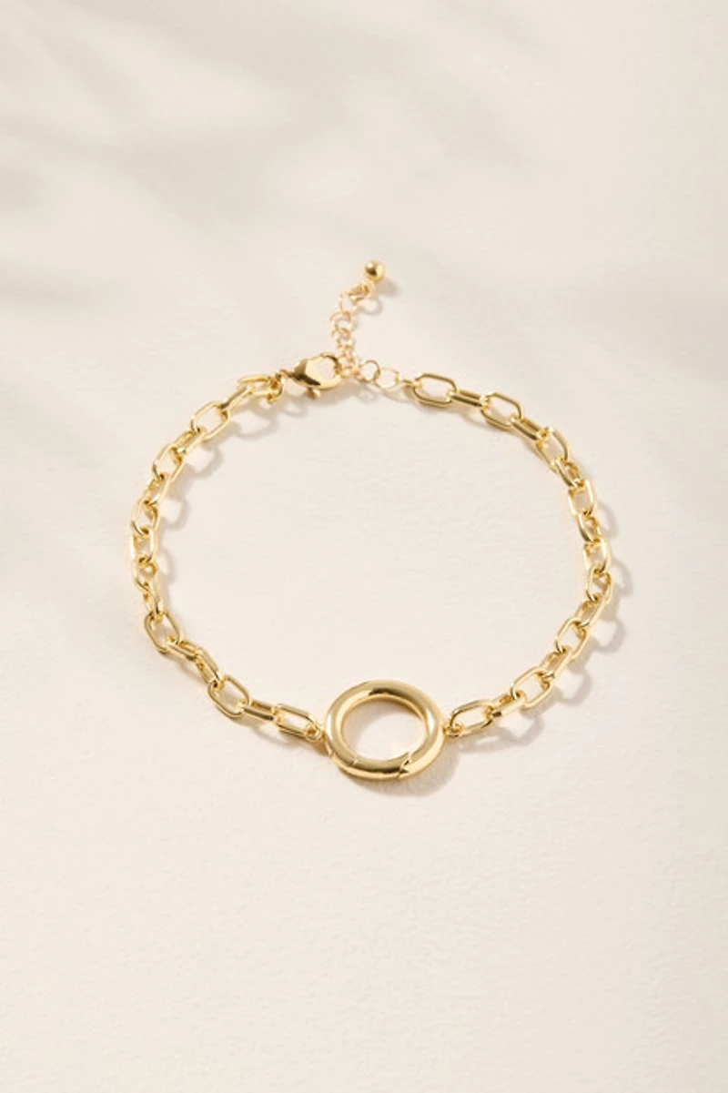Cluster Charm Bracelet Base Gold