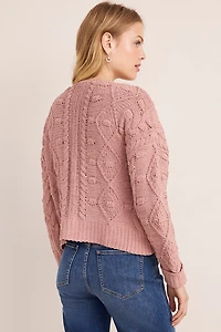 Dana Diamond Cable Knit Cardigan