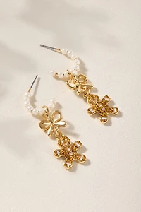Gingerbread Bow Drop Earrings