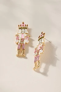 Pink Nutcracker Drop Earrings