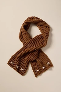 Wren Knit Scarf with Bows