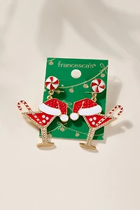 Peppermint Martini Drop Earrings