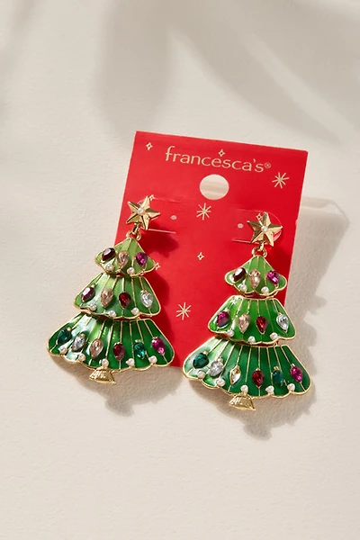 Christmas Tree Ornament Drop Earrings