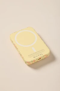 Pink Floral Magnetic Power Bank