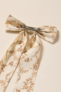 Bettie Floral Hair Bow Barrette