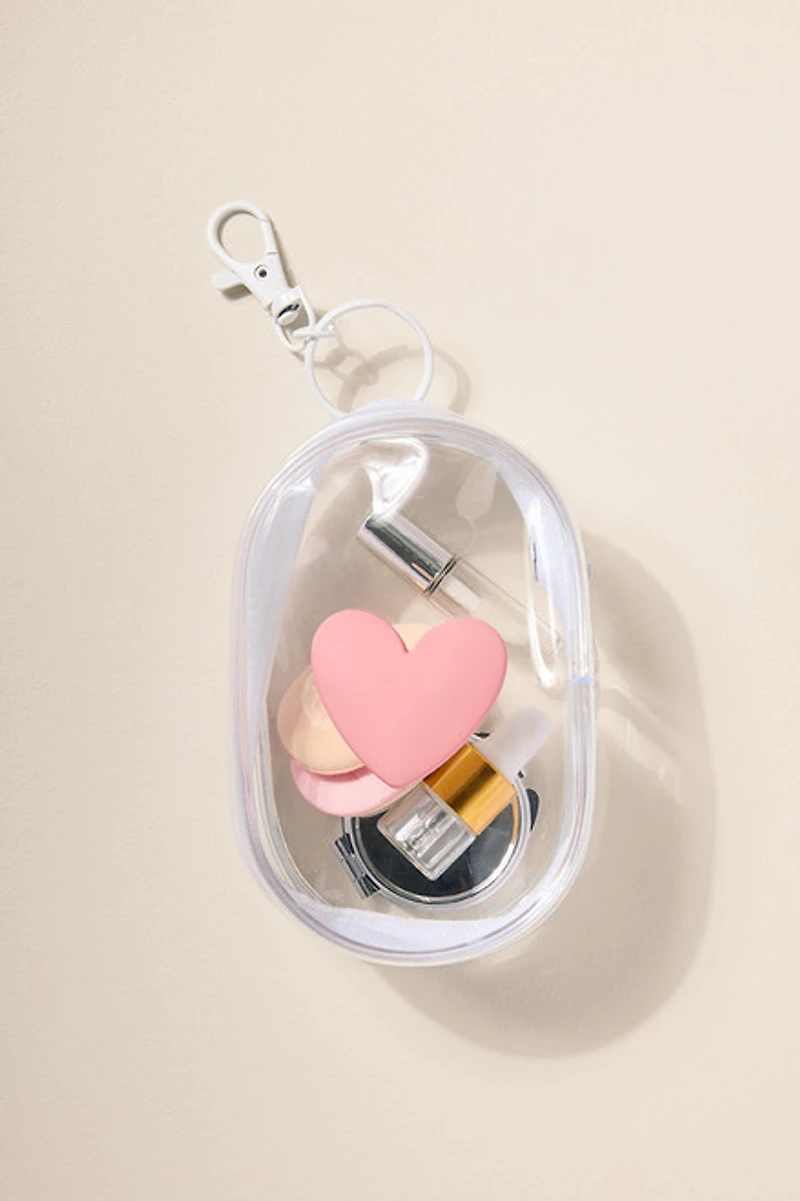 Mini Clear Make Up Set Keychain