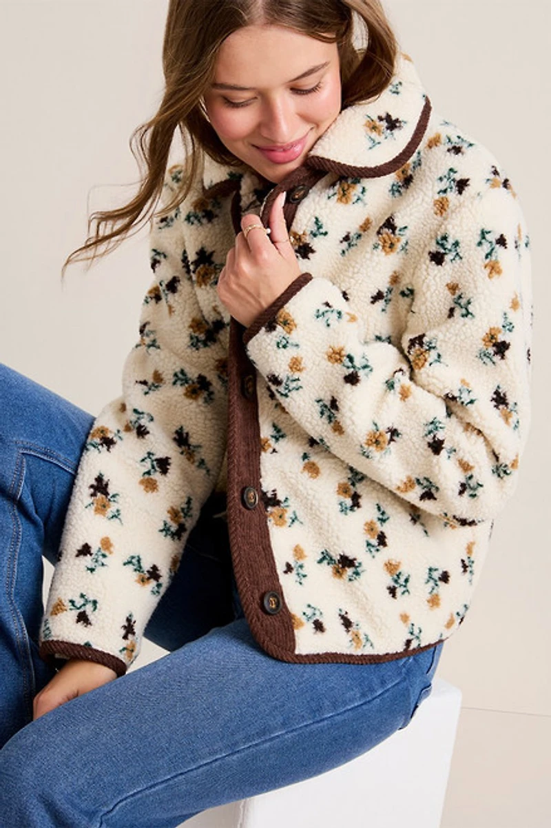 Katelyn Fleece Floral Jacket