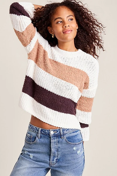 Maxine Striped Chenille Sweater