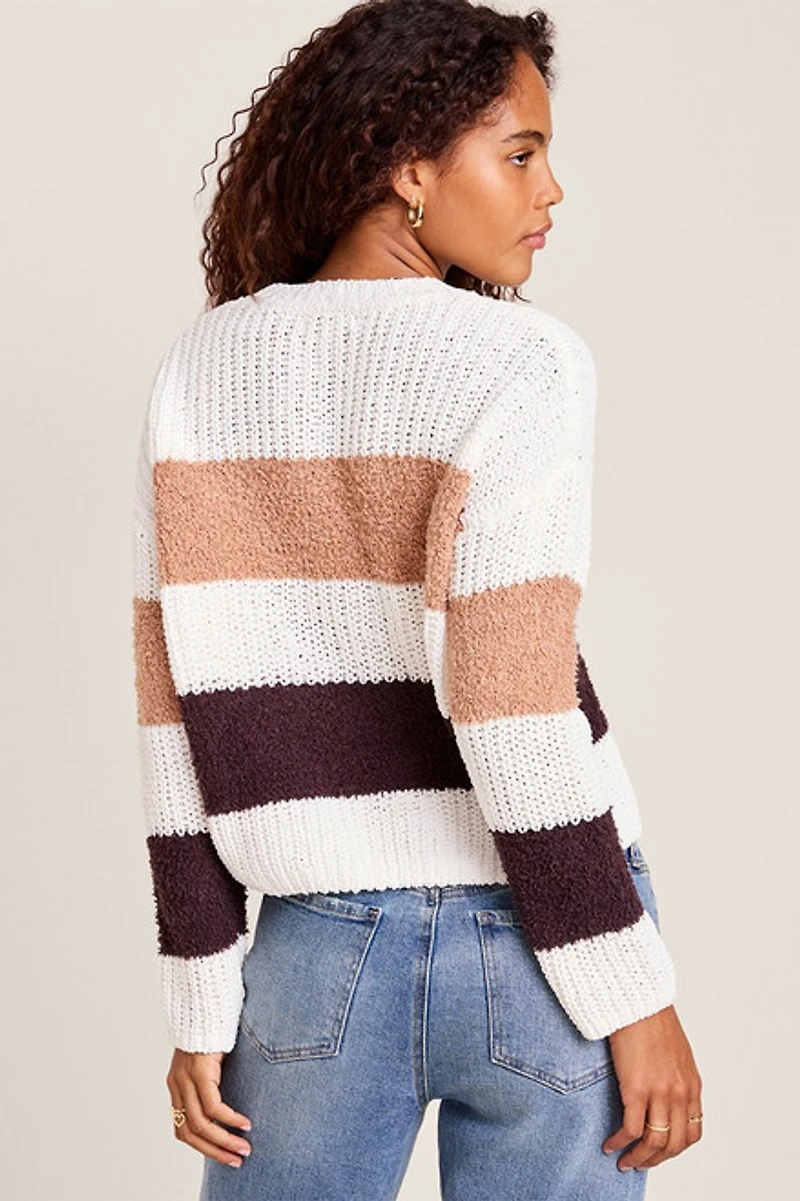 Maxine Striped Chenille Sweater