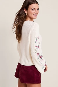 Tammy Floral Embroidered Sweater