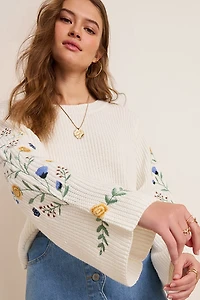 Tammy Floral Embroidered Sweater