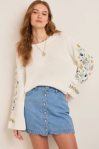 Tammy Floral Embroidered Sweater