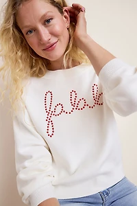 Falala Embroidered Pullover Sweater