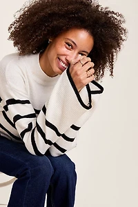 Laura Striped Pullover Sweater