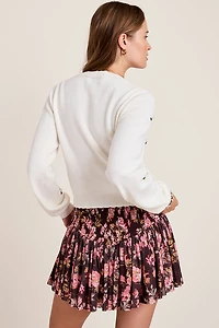 Joan Flower Embroidered Sweater