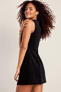 Suzanne Corduroy Button Up Mini Dress